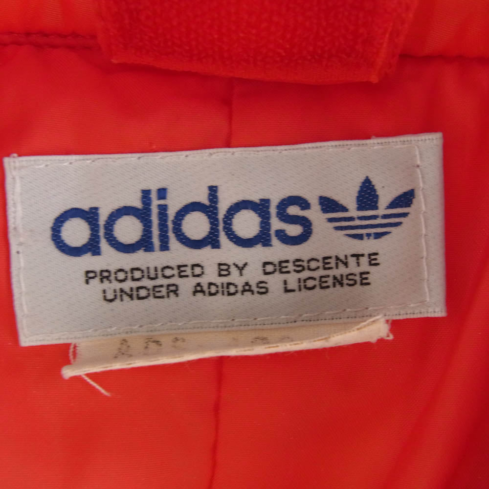 adidas アディダス 80s トレフォイルロゴ後期 ロゴ刺繍 スキー ジャケット レッド系 S【中古】
