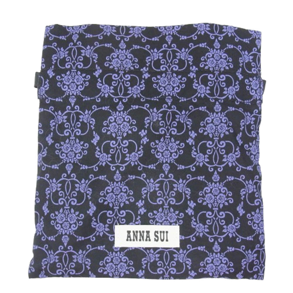 ANNA SUI アナスイ 317861-90 エレノア 2つ折り 口金 財布 パープル系【極上美品】【中古】