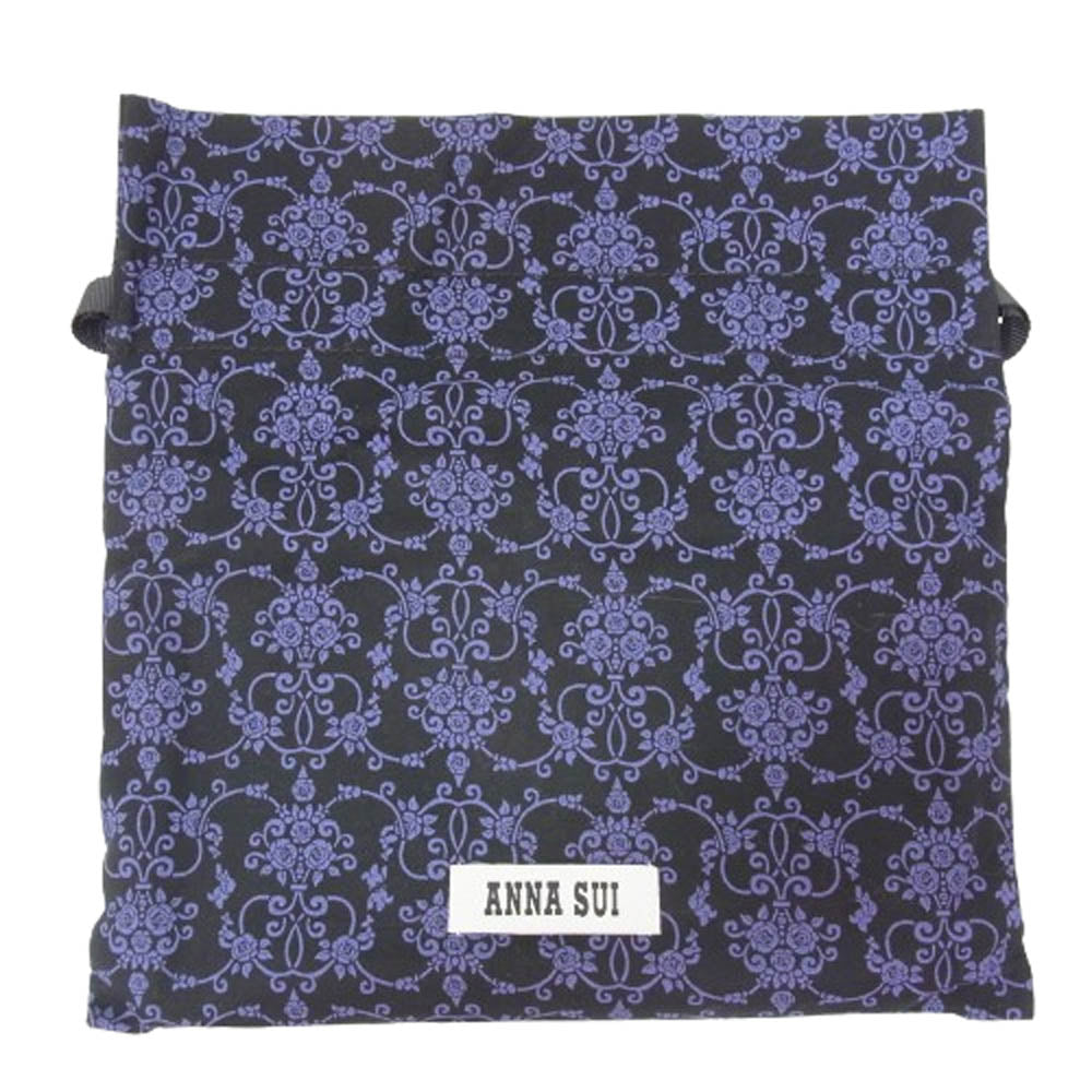 ANNA SUI アナスイ 317100-10 チェイス 長財布 ブラック系【極上美品】【中古】