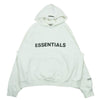 FEAR OF GOD フィアオブゴッド ESSENTIALS エッセンシャルズ フロント ラバーロゴ 袖リフレクター スウェット フーディ パーカー ホワイト系 M【中古】