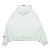 FEAR OF GOD フィアオブゴッド ESSENTIALS エッセンシャルズ フロント ラバーロゴ 袖リフレクター スウェット フーディ パーカー ホワイト系 M【中古】