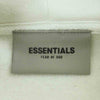 FEAR OF GOD フィアオブゴッド ESSENTIALS エッセンシャルズ フロント ラバーロゴ 袖リフレクター スウェット フーディ パーカー ホワイト系 M【中古】
