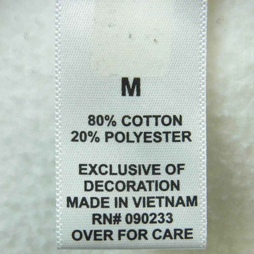 FEAR OF GOD フィアオブゴッド ESSENTIALS エッセンシャルズ フロント ラバーロゴ 袖リフレクター スウェット フーディ パーカー ホワイト系 M【中古】