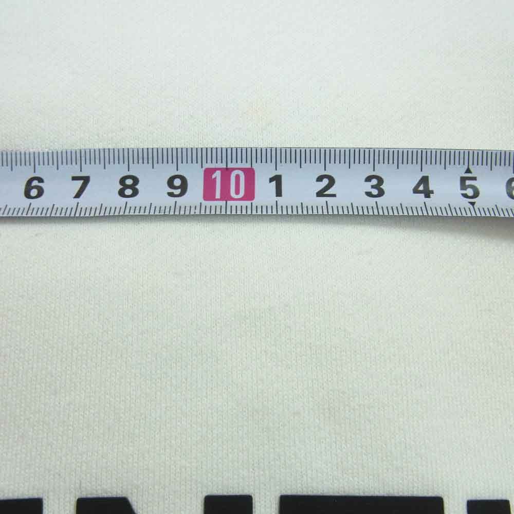 FEAR OF GOD フィアオブゴッド ESSENTIALS エッセンシャルズ フロント ラバーロゴ 袖リフレクター スウェット フーディ パーカー ホワイト系 M【中古】