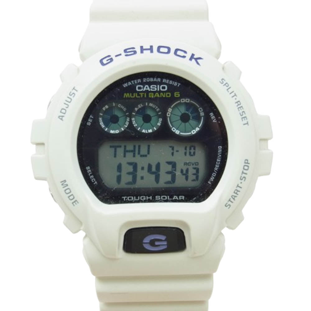 CASIO G-SHOCK カシオ ジーショック GW-6900A タフソーラー デジタル  ウォッチ 腕時計 ホワイト系【中古】