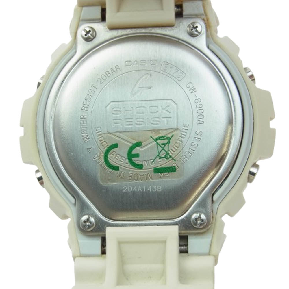 CASIO G-SHOCK カシオ ジーショック GW-6900A タフソーラー デジタル  ウォッチ 腕時計 ホワイト系【中古】