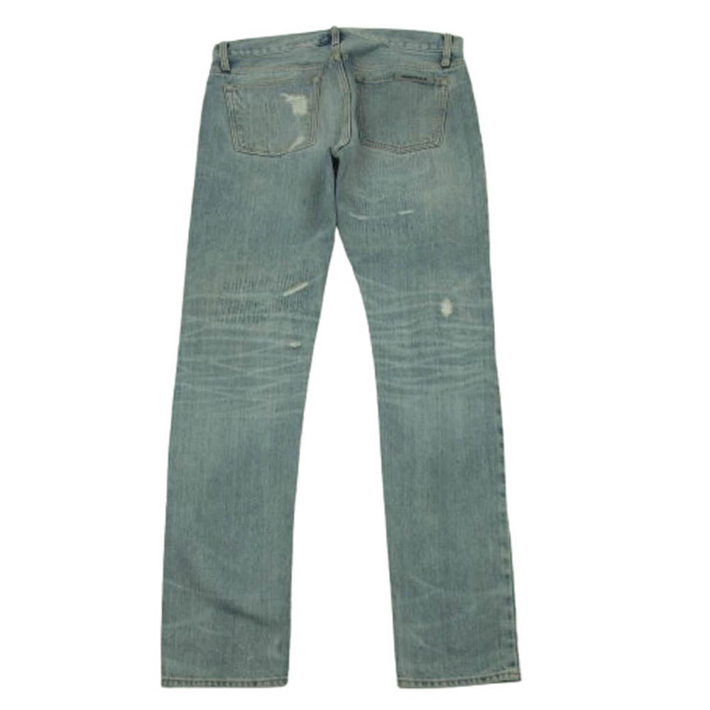 FEAR OF GOD フィアオブゴッド 130BT202020F ESSENTIALS エッセンシャルズ ダメージ加工 デニム パンツ インディゴブルー系 32【中古】