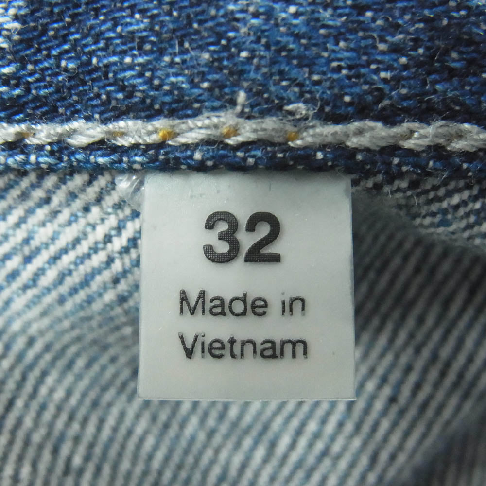 FEAR OF GOD フィアオブゴッド 130BT202020F ESSENTIALS エッセンシャルズ ダメージ加工 デニム パンツ インディゴブルー系 32【中古】