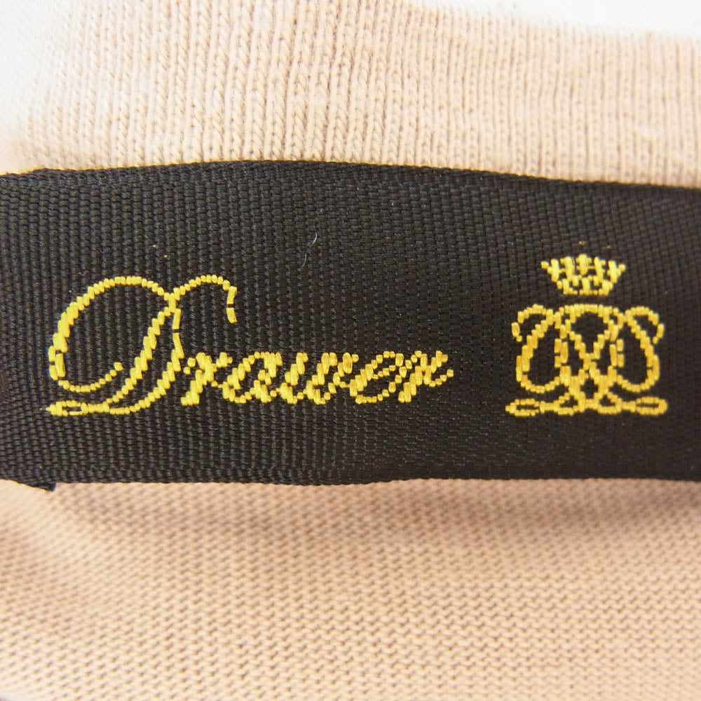 Drawer ドゥロワー 6517-299-0636 フレンチ ノースリーブ ロゴ カットソー ベージュ系 サイズ表記無【中古】