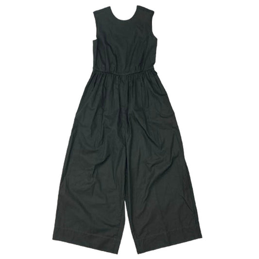 Drawer ドゥロワー 6526-299-1190 コットン ノースリーブ オールインワン ダークグリーン系 36【中古】