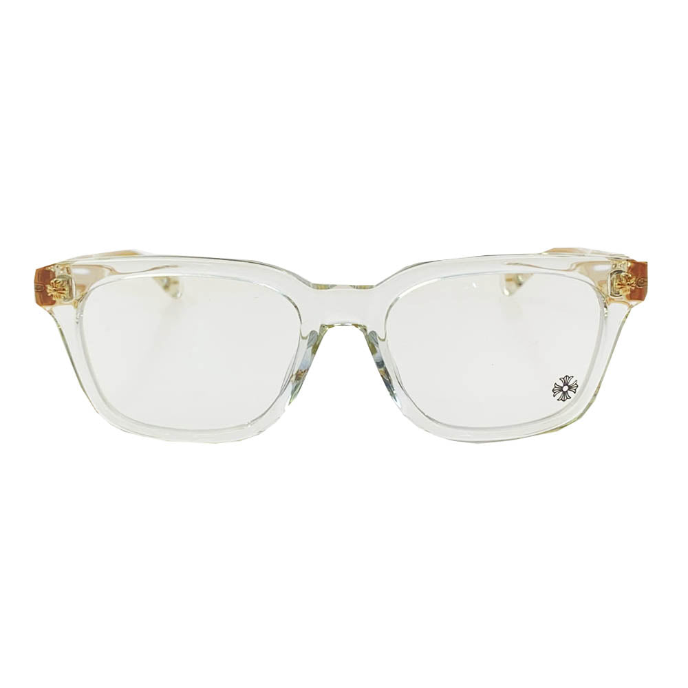 CHROME HEARTS クロムハーツ（原本無） COX UCKER 50641169 CRYS ウェリントン クリアフレーム 眼鏡 メガネ アイウェアケース付き クリア系 52□19－153【中古】