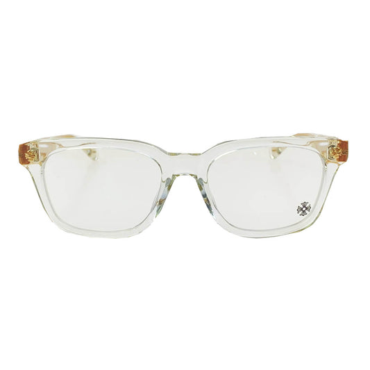 CHROME HEARTS クロムハーツ（原本無） COX UCKER 50641169 CRYS ウェリントン クリアフレーム 眼鏡 メガネ アイウェアケース付き クリア系 52□19－153【中古】