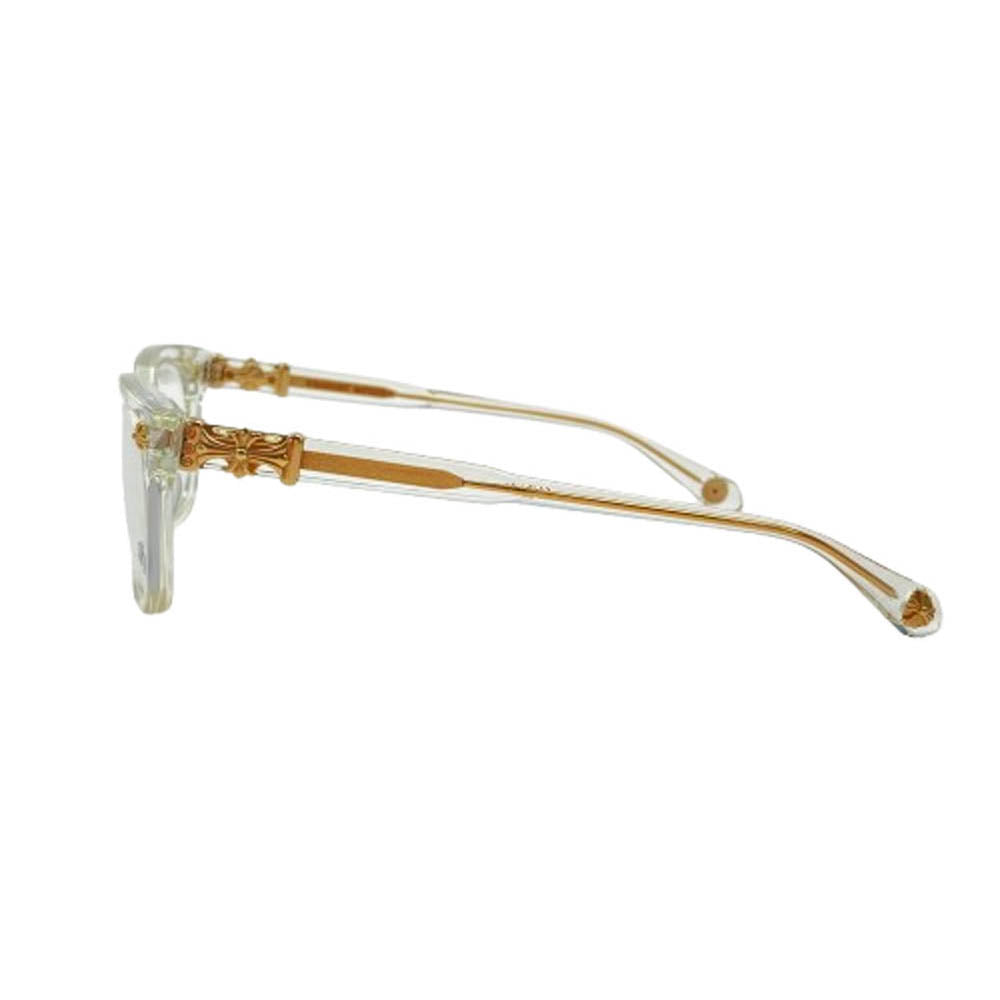 CHROME HEARTS クロムハーツ（原本無） COX UCKER 50641169 CRYS ウェリントン クリアフレーム 眼鏡 メガネ アイウェアケース付き クリア系 52□19－153【中古】