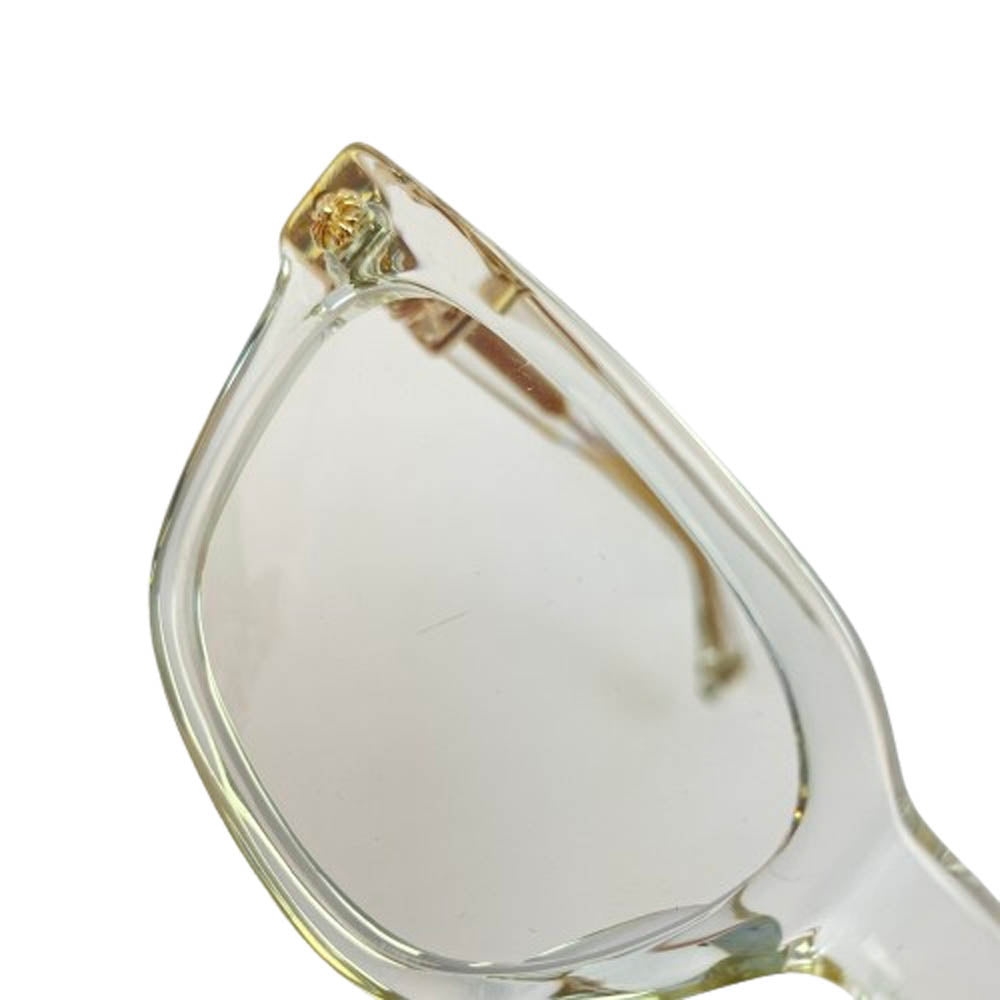 CHROME HEARTS クロムハーツ（原本無） COX UCKER 50641169 CRYS ウェリントン クリアフレーム 眼鏡 メガネ アイウェアケース付き クリア系 52□19－153【中古】