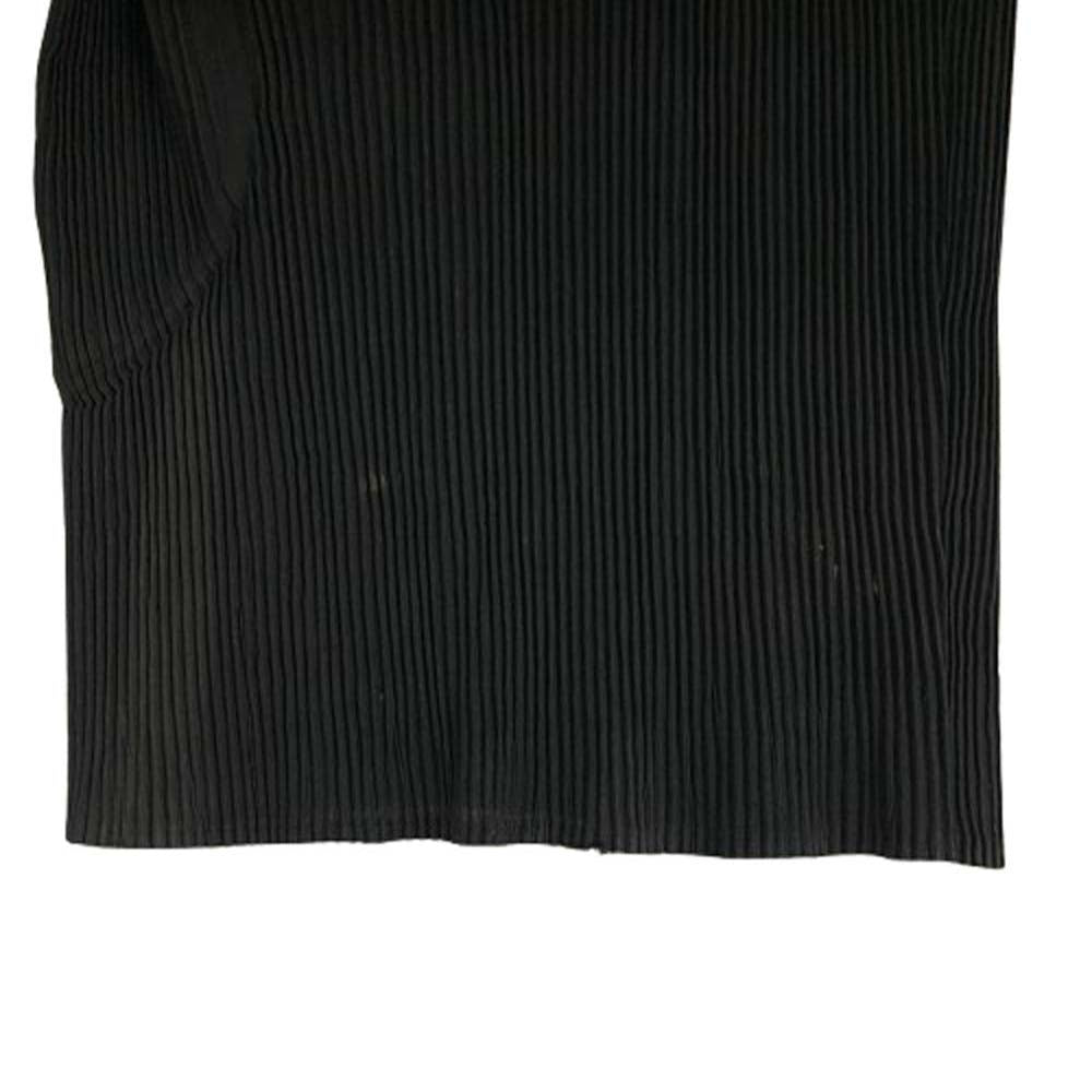 ISSEY MIYAKE イッセイミヤケ IM84-FF917 サークル エンボス プリーツ イージー パンツ ブラック系 L【中古】