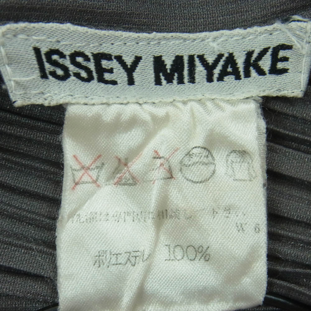 ISSEY MIYAKE イッセイミヤケ IM13-JK553 90s プリーツ 半袖 Tシャツ カットソー ポリエステル 日本製 グレー系 M【中古】