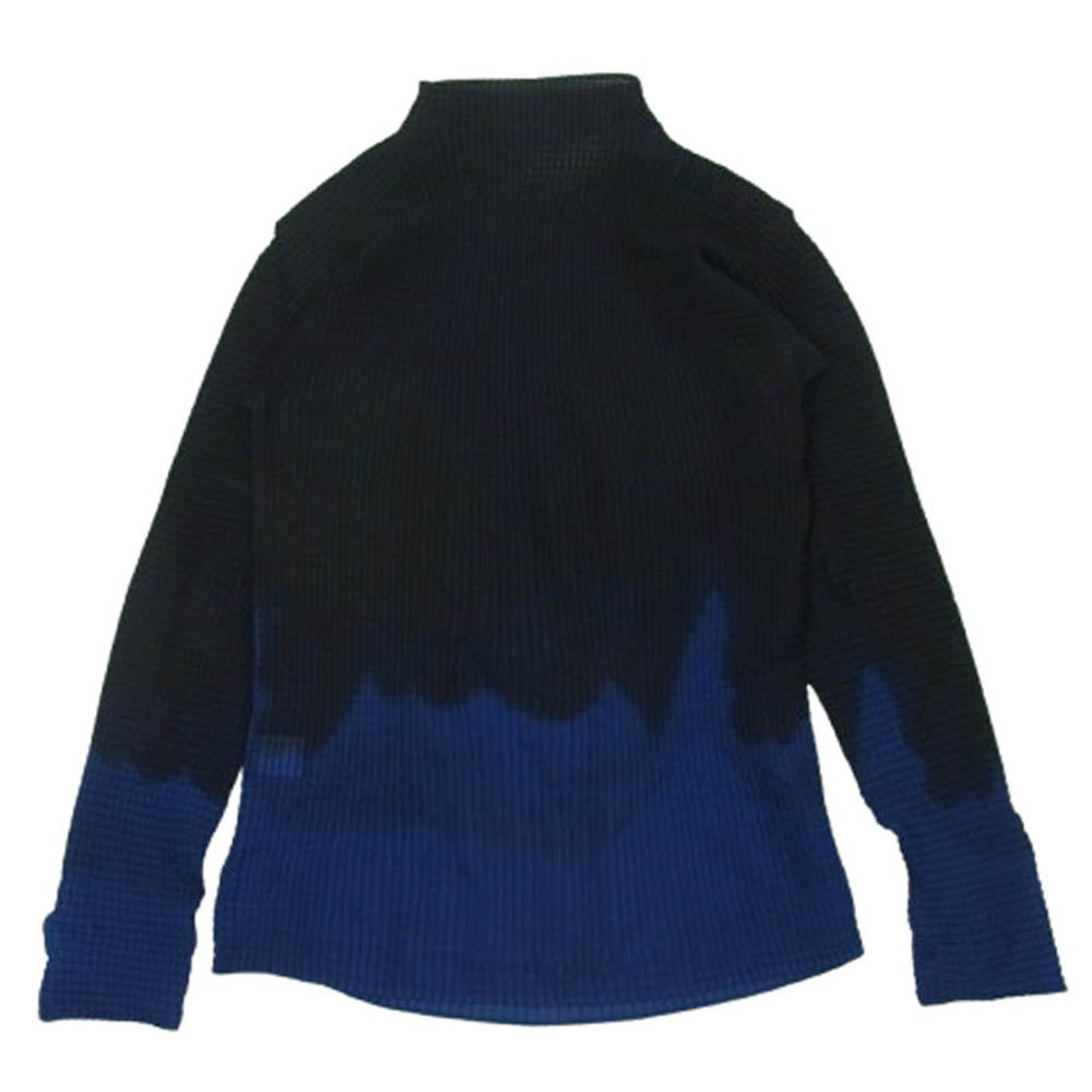 ISSEY MIYAKE イッセイミヤケ 24AW IM24FJ539 WHITE LABEL ホワイトレーベル ボトルネック グラデーション ボックス プリーツ 長袖 Tシャツ カットソー ダークネイビー系 ブルー系 2【中古】