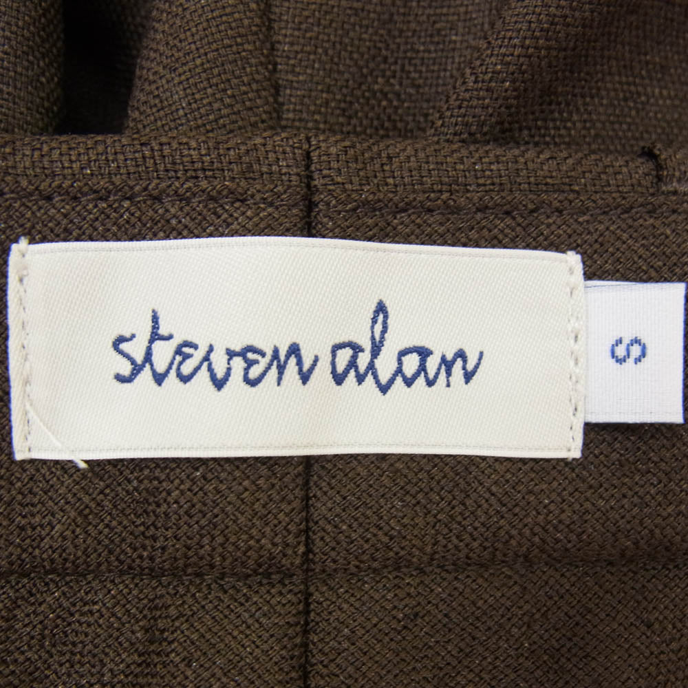 スティーブンアラン 8114-177-0628 BAGGY TAPERED PANTS テーパード パンツ ブラウン系 S【中古】
