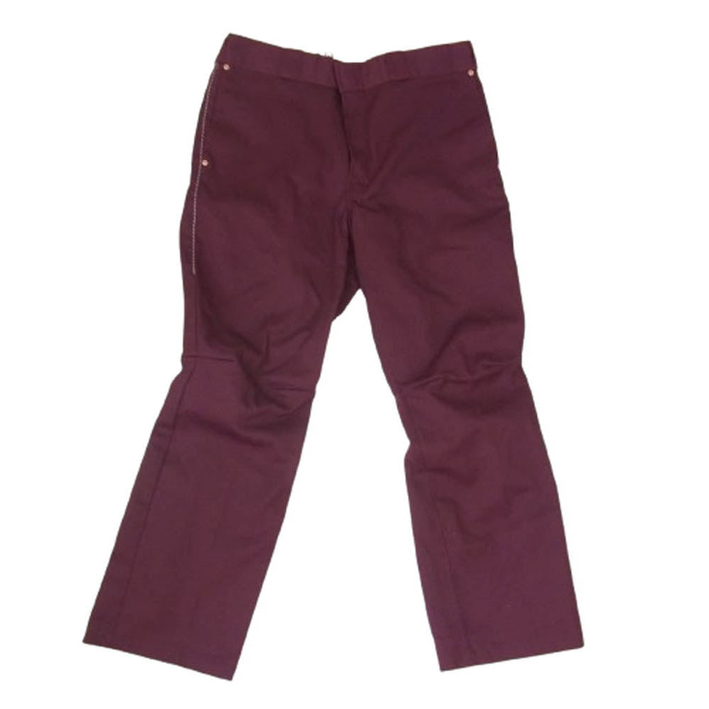 リビルドバイニードルス Dickies ディッキーズ 874 Folded Knee Casual Long Pants 折り膝 カジュアル ロング パンツ パープル系 34【中古】