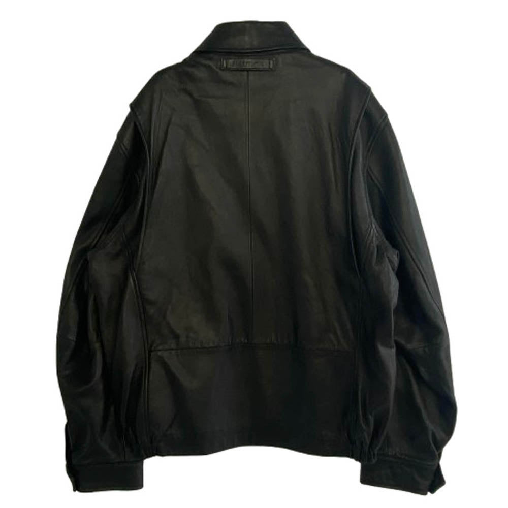 NAUTICA ノーティカ Leather Blouson レザー ブルゾン ジャケット ブラック系 M【中古】