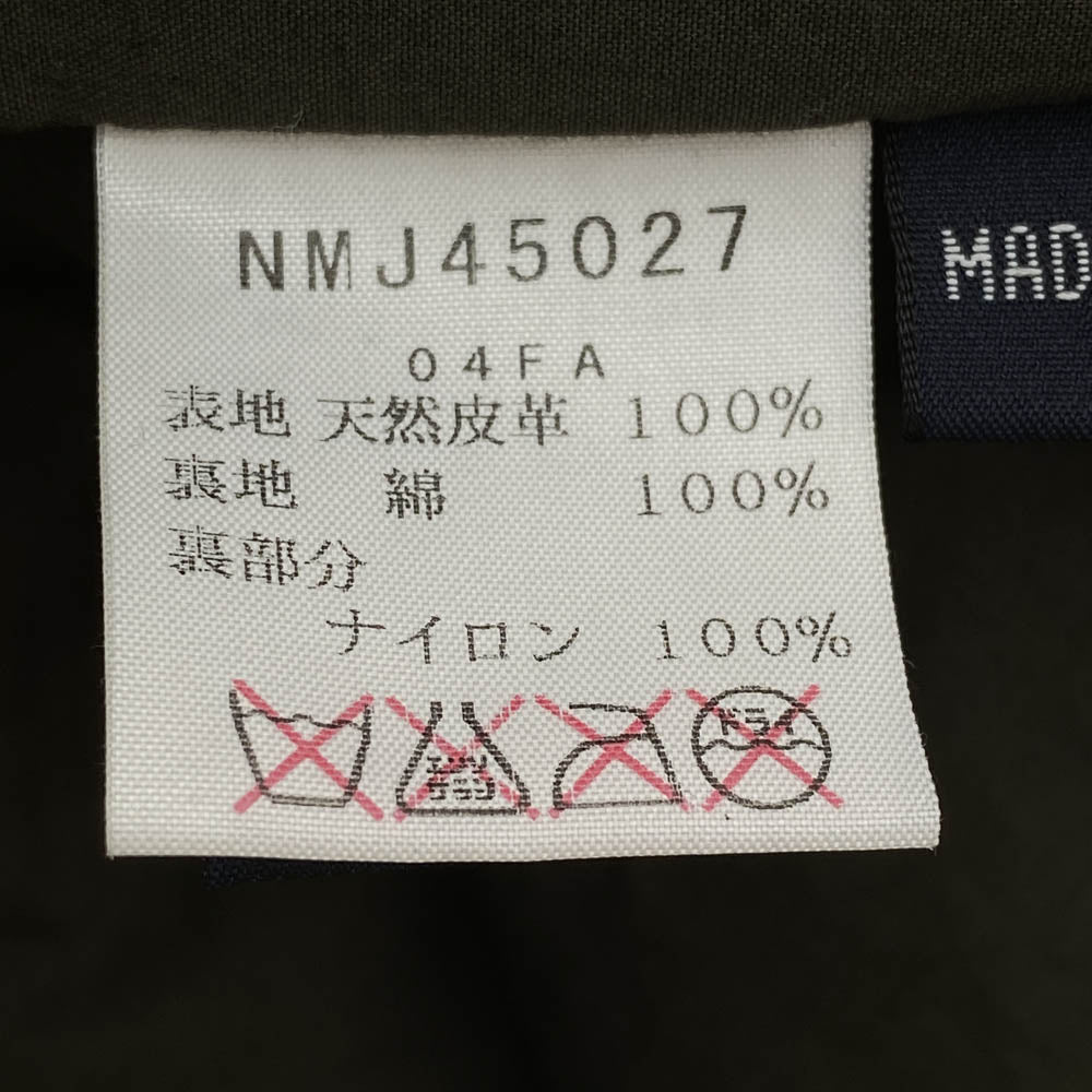 NAUTICA ノーティカ Leather Blouson レザー ブルゾン ジャケット ブラック系 M【中古】