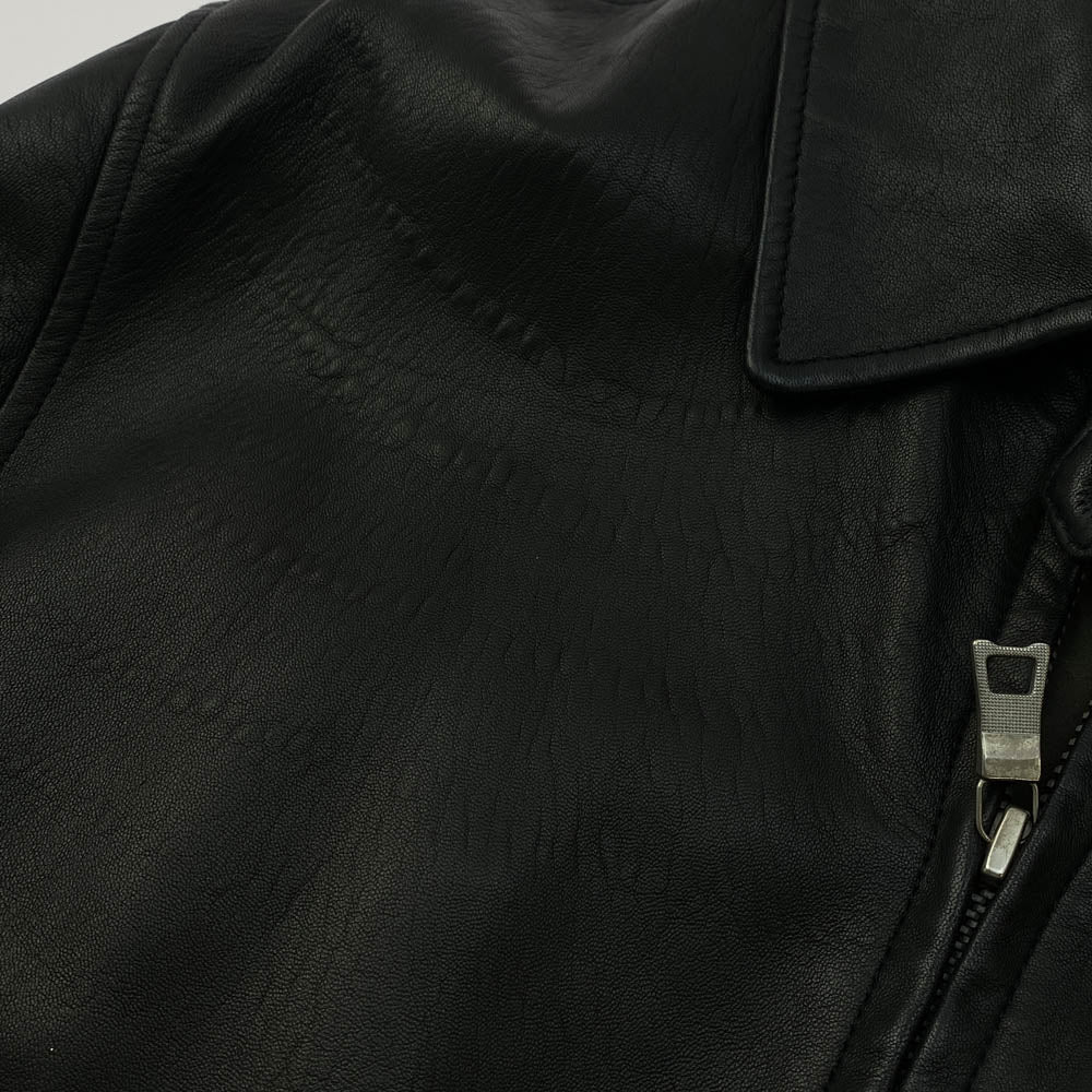 NAUTICA ノーティカ Leather Blouson レザー ブルゾン ジャケット ブラック系 M【中古】