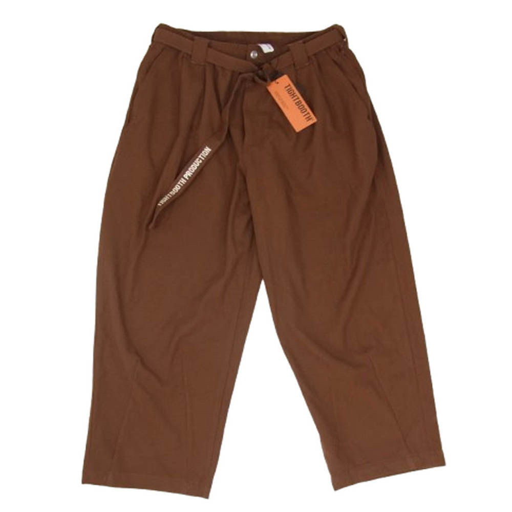 TIGHTBOOTH タイトブース 22AW FW22-B10 TR BAGGY SLACKS バギー スラックス パンツ ブラウン系 L【新古品】【未使用】【中古】