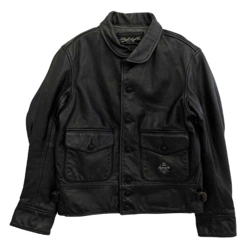 NEIGHBORHOOD ネイバーフッド 15AW 152SZNH-JKM01 HERON/CL-JKT ヘロン レザー ジャケット ブラック系 S【中古】