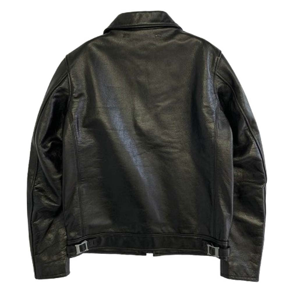 DELUXE デラックス deluxe clothing レザー シングル ライダース ジャケット ブラック系 M【中古】