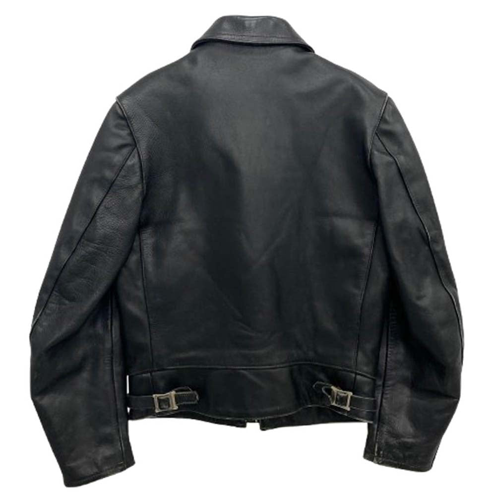 Lewis Leathers ルイスレザー 70s Dominator Jacket ドミネーター 赤羽 青文字 シングル ライダース レザー ジャケット ブラック系 32【中古】