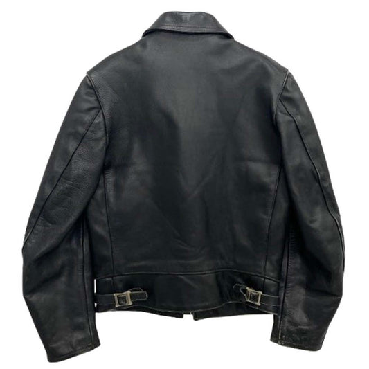 Lewis Leathers ルイスレザー 70s Dominator Jacket ドミネーター 赤羽 青文字 シングル ライダース レザー ジャケット ブラック系 32【中古】