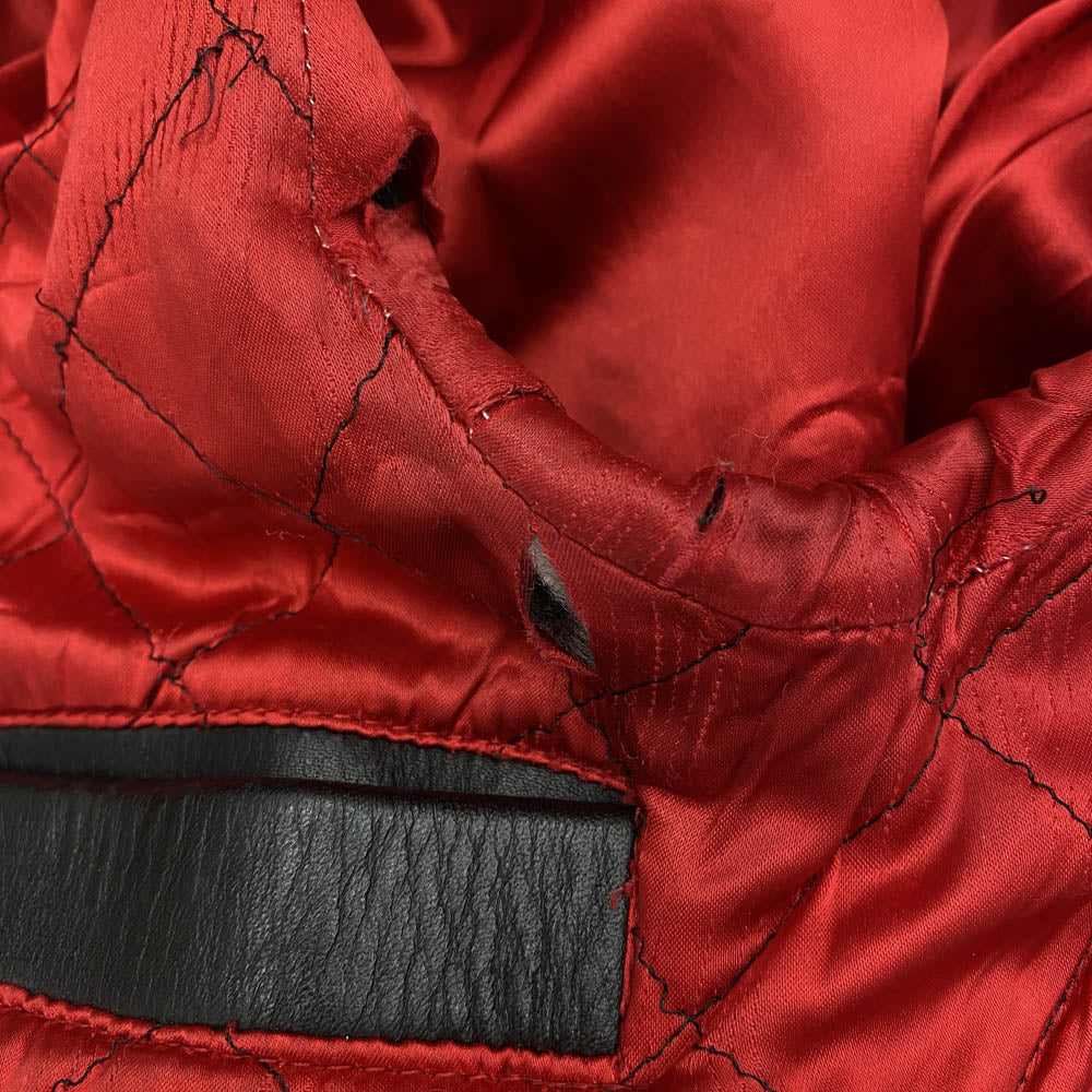 Lewis Leathers ルイスレザー 70s Dominator Jacket ドミネーター 赤羽 青文字 シングル ライダース レザー ジャケット ブラック系 32【中古】