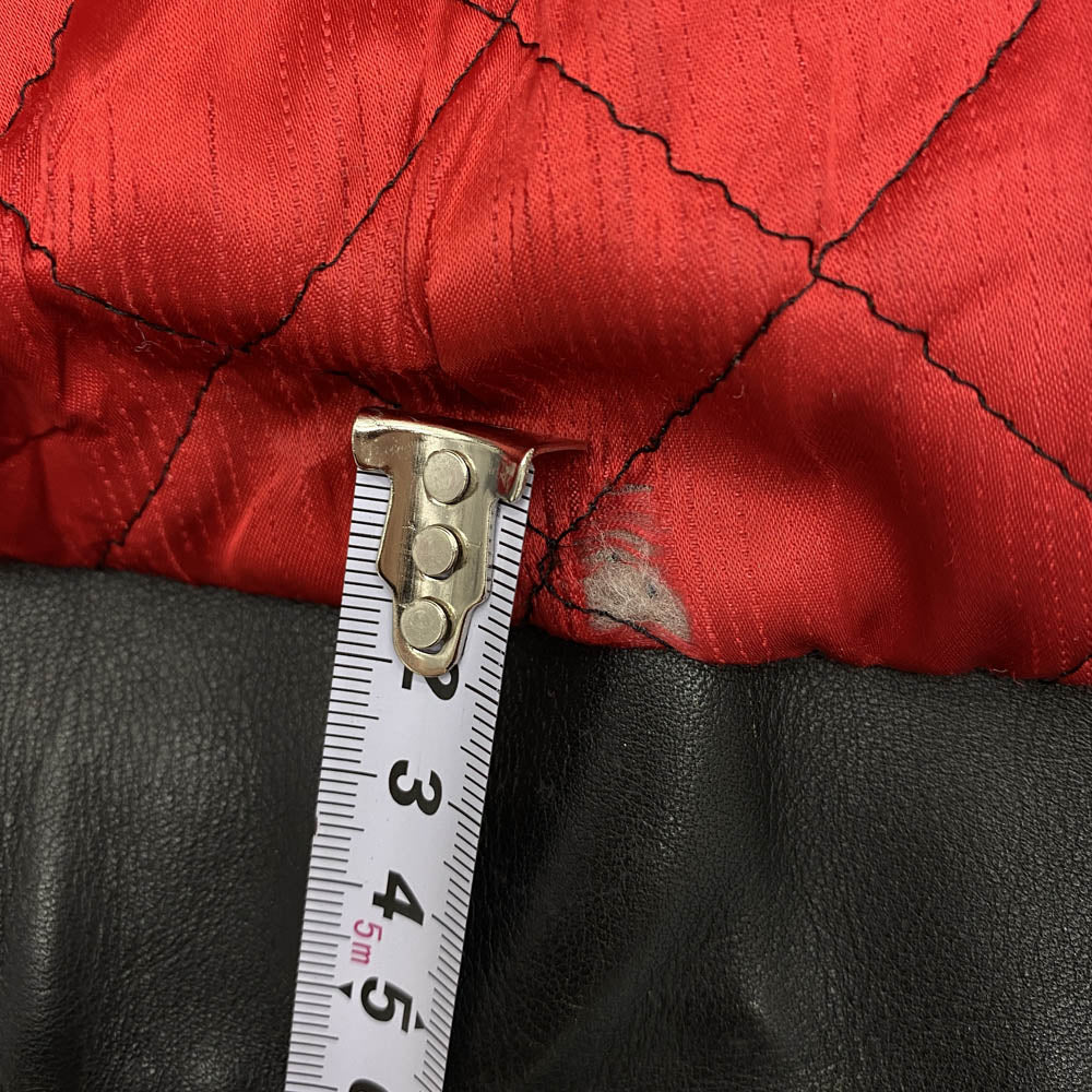 Lewis Leathers ルイスレザー 70s Dominator Jacket ドミネーター 赤羽 青文字 シングル ライダース レザー ジャケット ブラック系 32【中古】