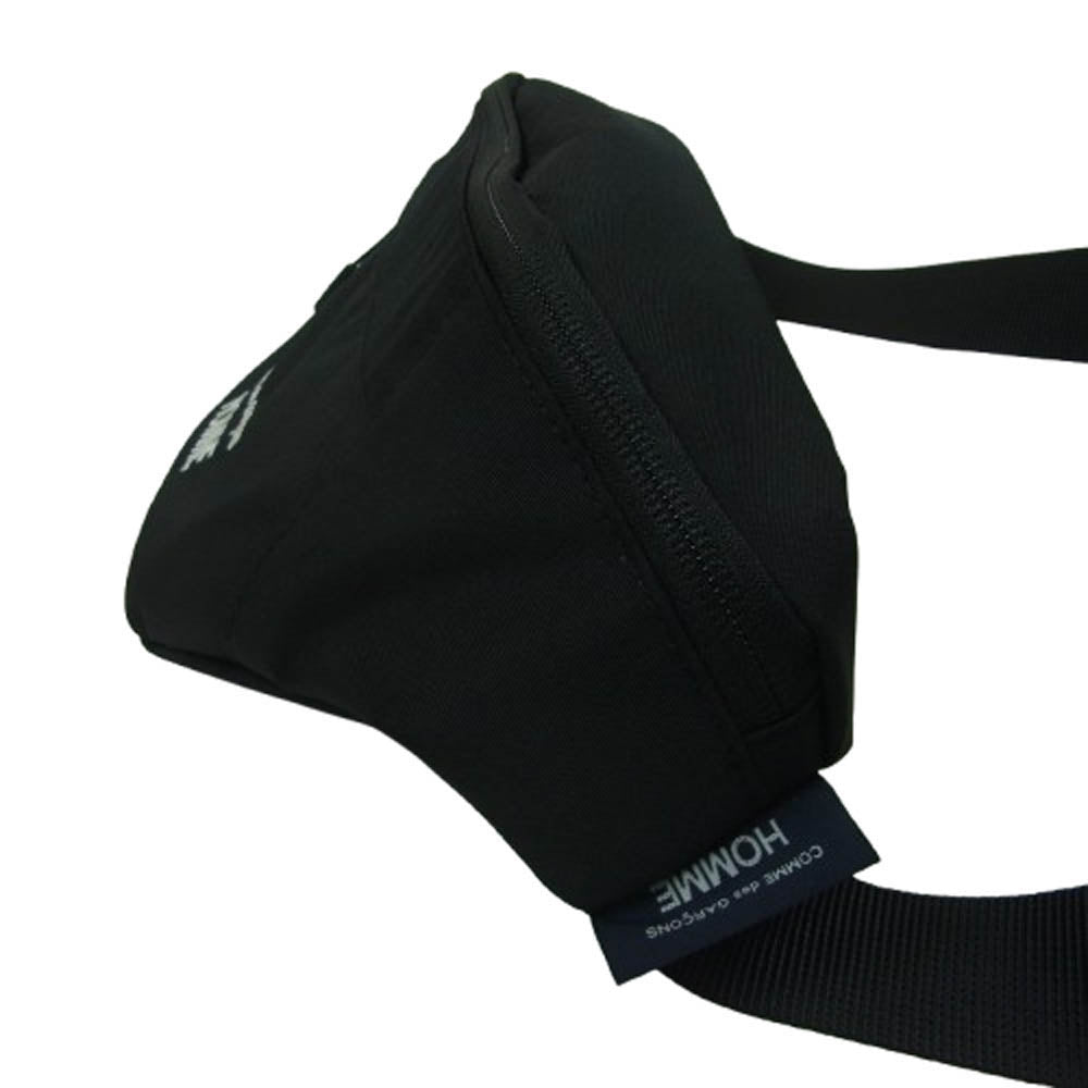 COMME des GARCONS HOMME コムデギャルソンオム HO-K291-051-1-1 LOGO WAIST BAG ロゴ刺繍 ウエストバッグ ショルダーバッグ ブラック系【極上美品】【中古】