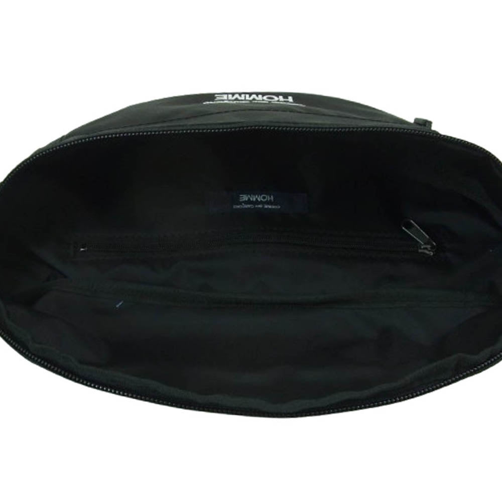 COMME des GARCONS HOMME コムデギャルソンオム HO-K291-051-1-1 LOGO WAIST BAG ロゴ刺繍 ウエストバッグ ショルダーバッグ ブラック系【極上美品】【中古】