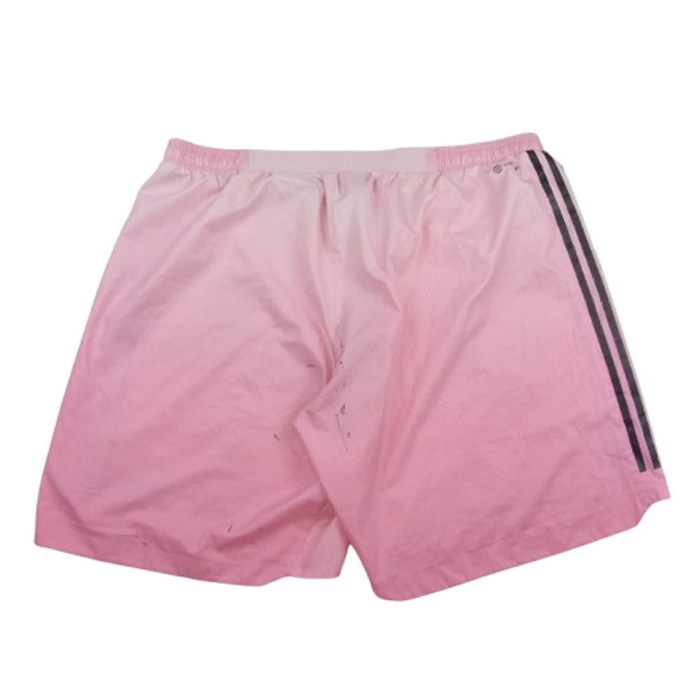 Y-3 Yohji Yamamoto ワイスリー ヨウジヤマモト HI3980 × adidas アディダス REAL 4 SHO レアル 4 ショート パンツ ピンク系 3XL【中古】