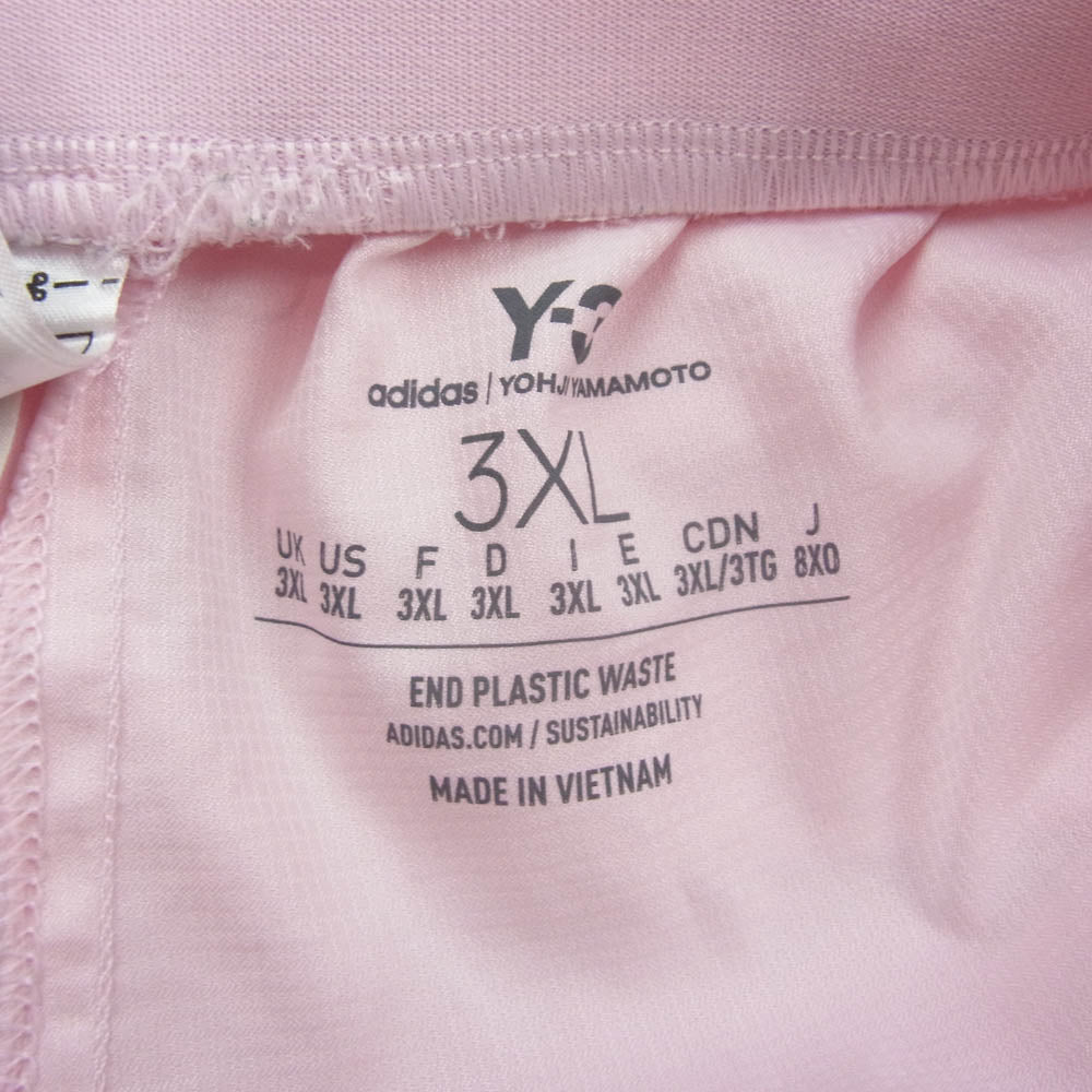 Y-3 Yohji Yamamoto ワイスリー ヨウジヤマモト HI3980 × adidas アディダス REAL 4 SHO レアル 4 ショート パンツ ピンク系 3XL【中古】