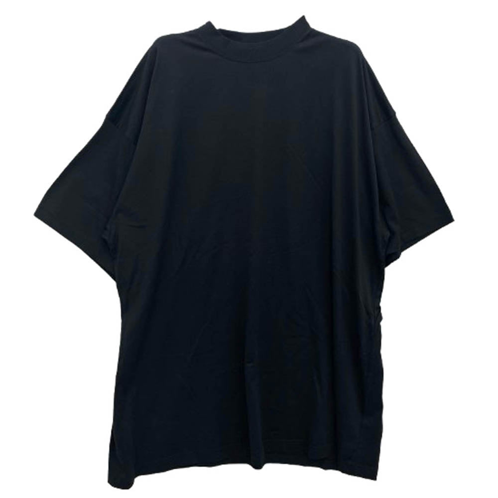 BALENCIAGA バレンシアガ 724509 TNVL8 GARDE-ROBE オーバーサイズ コットン 半袖 Tシャツ ブラック系 4【極上美品】【中古】