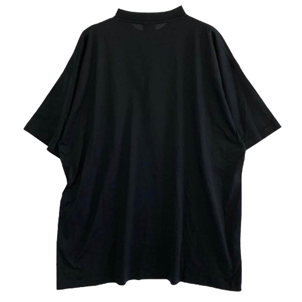 BALENCIAGA バレンシアガ 724509 TNVL8 GARDE-ROBE オーバーサイズ コットン 半袖 Tシャツ ブラック系 4【極上美品】【中古】