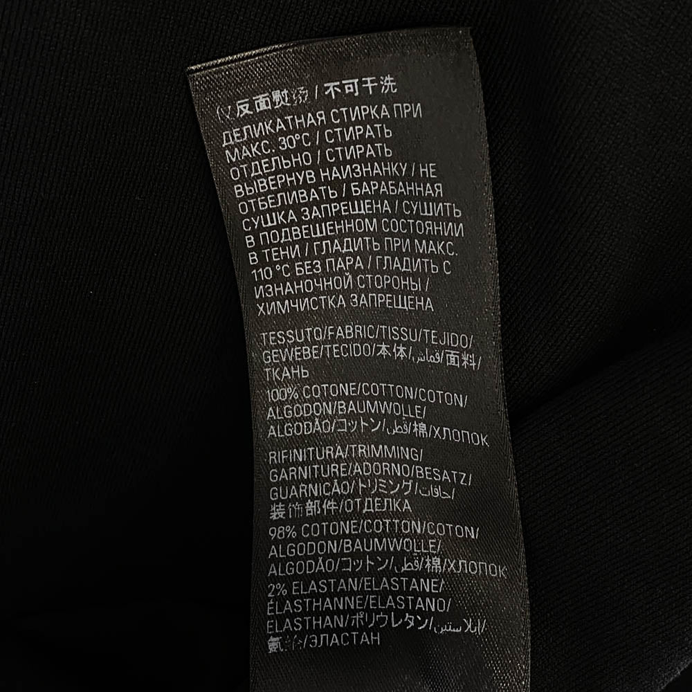 BALENCIAGA バレンシアガ 724509 TNVL8 GARDE-ROBE オーバーサイズ コットン 半袖 Tシャツ ブラック系 4【極上美品】【中古】