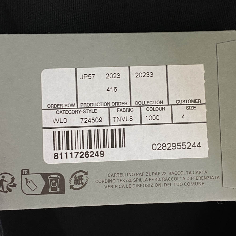 BALENCIAGA バレンシアガ 724509 TNVL8 GARDE-ROBE オーバーサイズ コットン 半袖 Tシャツ ブラック系 4【極上美品】【中古】