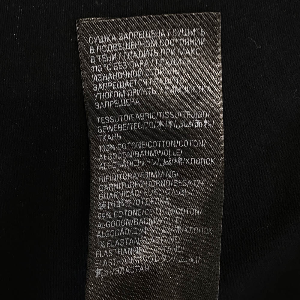 BALENCIAGA バレンシアガ 787358 TQVJ4 インサイドアウト ロゴ スポーツ 半袖 Tシャツ ブラック系 5【極上美品】【中古】