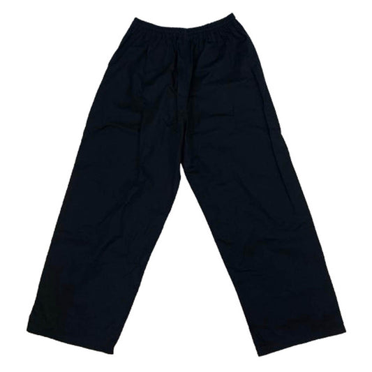 BALENCIAGA バレンシアガ 791050 TQM05 コットン ワイド ロング パンツ ブラック系 M【美品】【中古】