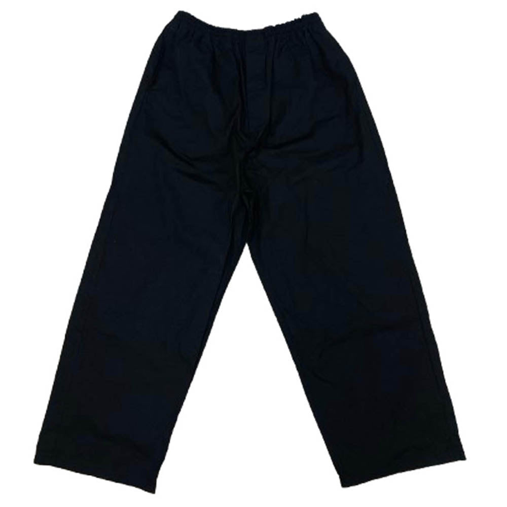 BALENCIAGA バレンシアガ 791050 TQM05 コットン ワイド ロング パンツ ブラック系 M【美品】【中古】