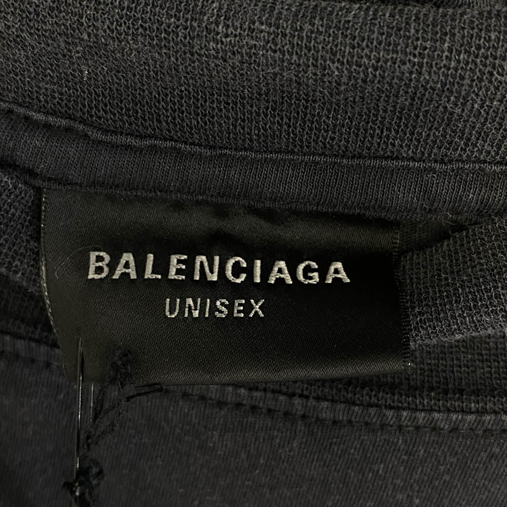 BALENCIAGA バレンシアガ 24AW 787349 TRV01 Pigalle ピガール オーバーサイズ 半袖 Tシャツ ブラック系 4【美品】【中古】
