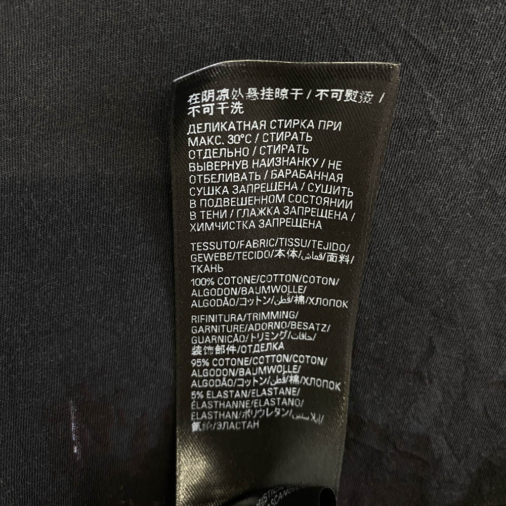 BALENCIAGA バレンシアガ 24AW 787349 TRV01 Pigalle ピガール オーバーサイズ 半袖 Tシャツ ブラック系 4【美品】【中古】