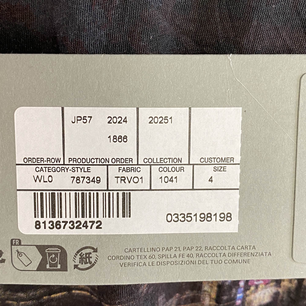 BALENCIAGA バレンシアガ 24AW 787349 TRV01 Pigalle ピガール オーバーサイズ 半袖 Tシャツ ブラック系 4【美品】【中古】