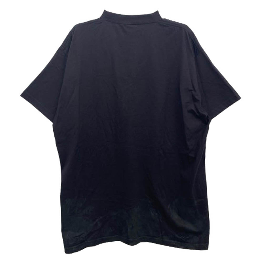 BALENCIAGA バレンシアガ 24AW 787349 TQVT1 Metal BB Stencil Tee メタル BB ステンシル オーバーサイズ 半袖 Tシャツ ブラック系 4【美品】【中古】