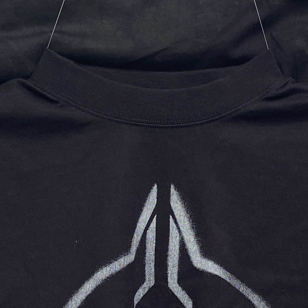 BALENCIAGA バレンシアガ 24AW 787349 TQVT1 Metal BB Stencil Tee メタル BB ステンシル オーバーサイズ 半袖 Tシャツ ブラック系 4【美品】【中古】