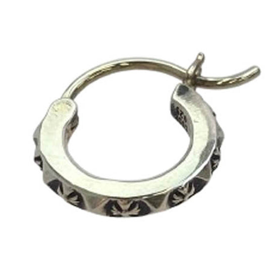 CHROME HEARTS クロムハーツ（原本無） TINY TFP HOOP トゥルー ファッキン パンク フープ ピアス シルバー系【中古】
